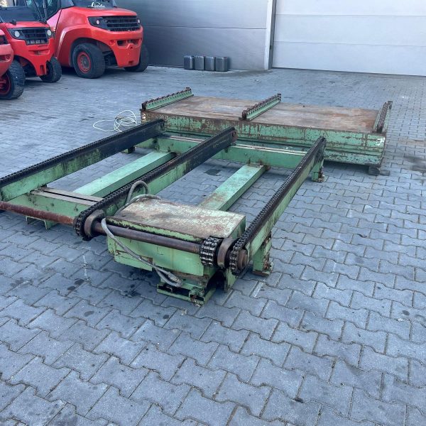 Przenośnika łańcuchowy poprzeczny do pakietów/desek