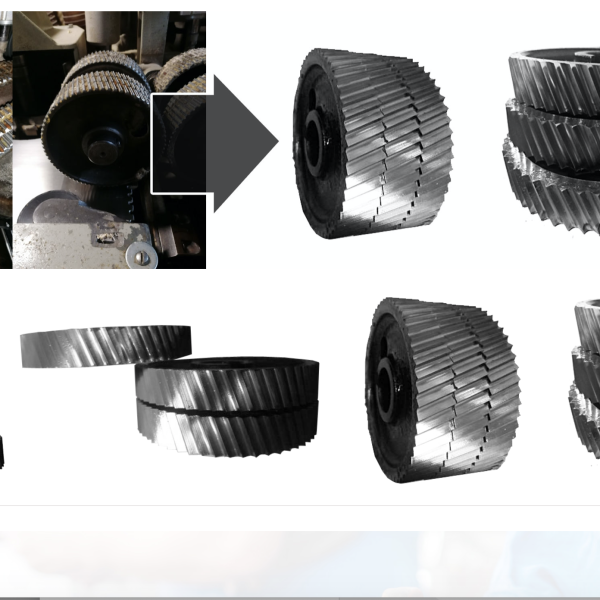 Regeneracja kół, rolek stalowych posuwu do strugarek czterostronnych